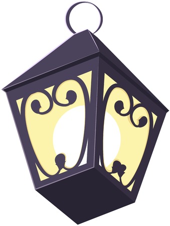 Old street lamp  Illustration in vector formatのイラスト素材
