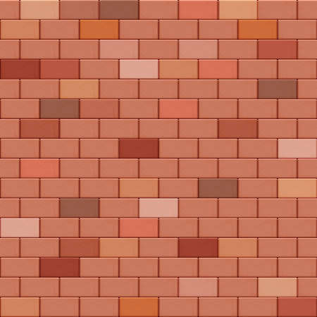 Red brick wall seamless background. Pattern decoration material sample vector illustrationのイラスト素材