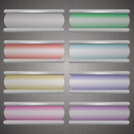 Glossy glass buttonsのイラスト素材