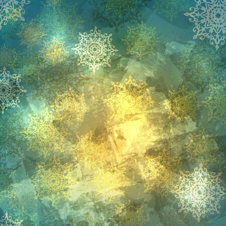 Christmas background with snowflakesのイラスト素材