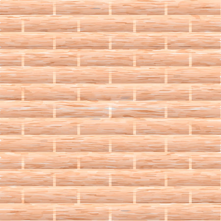 Wall of red brick vector illustration.のイラスト素材