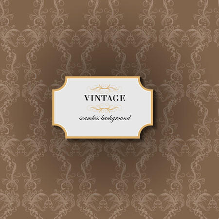 Vintage seamless background. Vector illustration.のイラスト素材