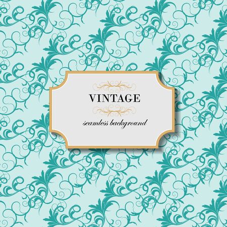 Vintage seamless background. vector.のイラスト素材