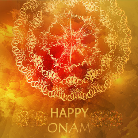Happy Onam card. Vectorのイラスト素材