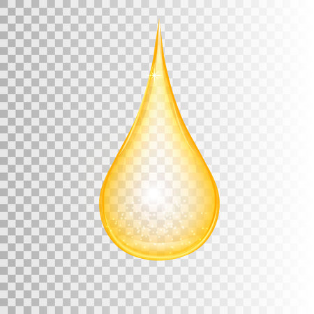 a drop of oil isolated on a transparent background. Vectorのイラスト素材