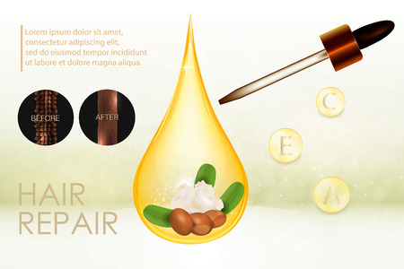 
natural shea butter for hair care. Vector
のイラスト素材