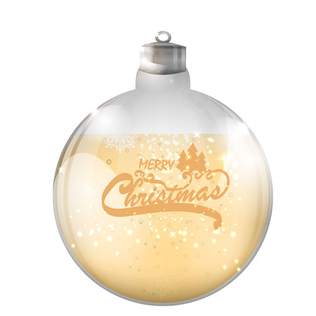 Christmas greeting card with cut paper decorationsのイラスト素材