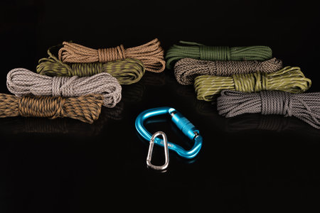 cord strong paracord tactical, tourist 550. Carbinesの写真素材
