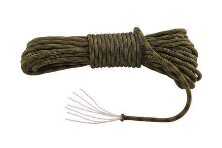paracord isolated on white background, green tactical, cord strong, tourist, 550の写真素材