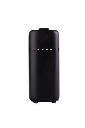 power bank black isolated on a white backgroundの写真素材