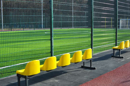 Modern multifunctional playing sports playground alfresco, located near the stadium