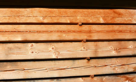Raw wood under cover in the fresh air dries naturally