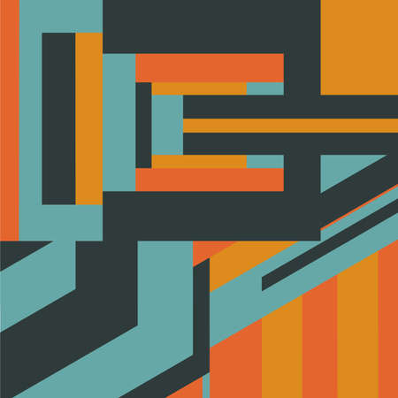 Technology company geometric design background multicolored abstractのイラスト素材