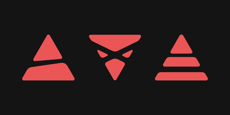 Y2K style triangle elements.