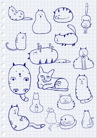 Cat Sketchesのイラスト素材