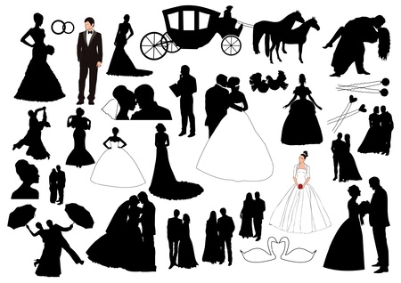 Wedding figuresのイラスト素材