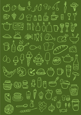 Food Iconsのイラスト素材