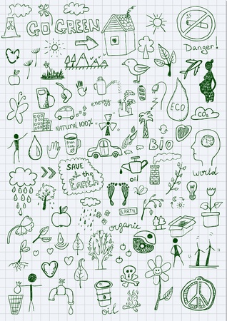 Eco signsのイラスト素材