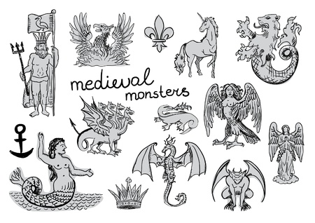 Medieval Monstersのイラスト素材