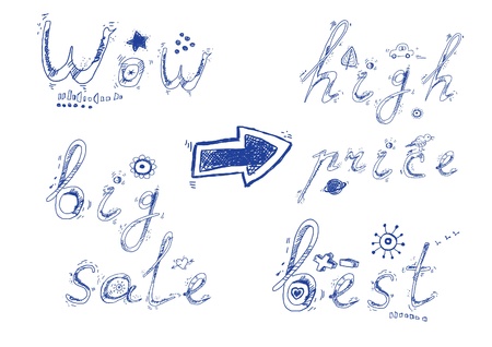 Shop doodlesのイラスト素材