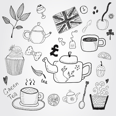 Tea timeのイラスト素材