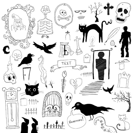 Scary symbolsのイラスト素材