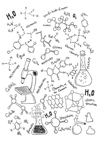 Hand Drawn Chemistryのイラスト素材