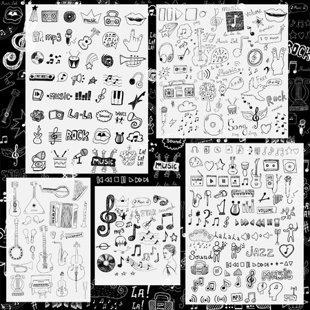 Music symbols and signsのイラスト素材