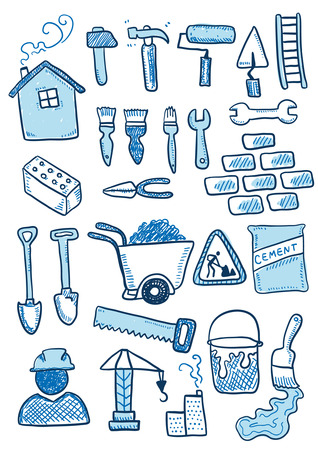 construction setのイラスト素材