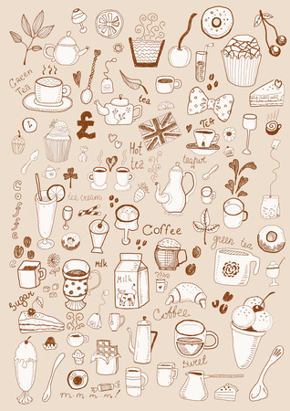 Desserts collectionのイラスト素材