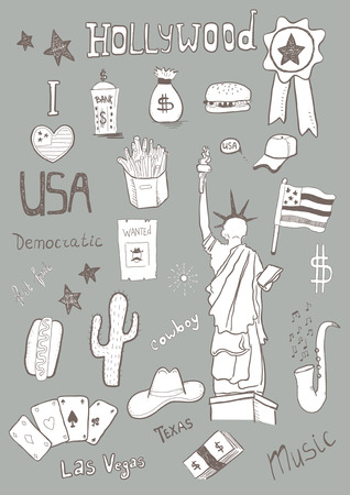 American Setのイラスト素材