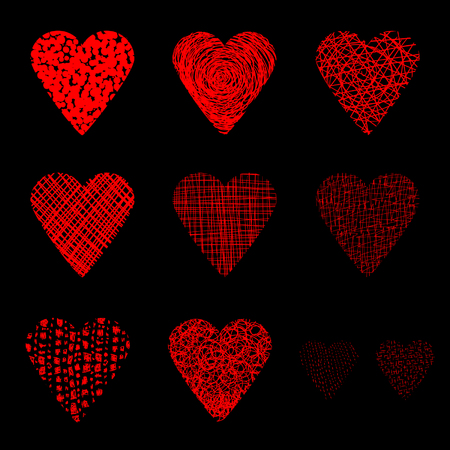 hearts setのイラスト素材