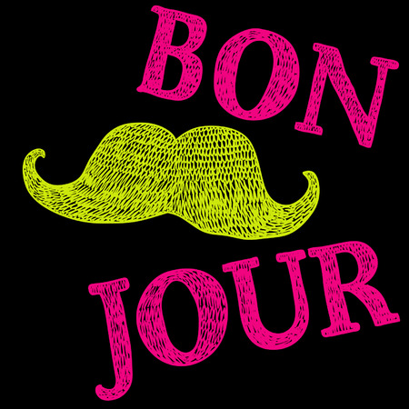 Hand drawn vintage "Good Day" signのイラスト素材