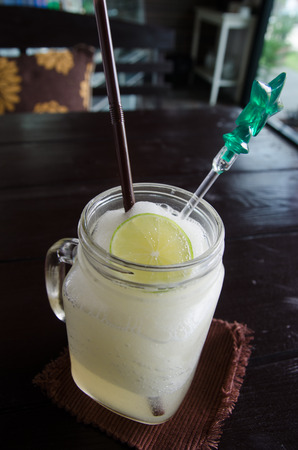 lemon honey sodaの写真素材