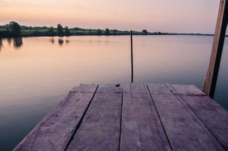 wood  bridgeの写真素材