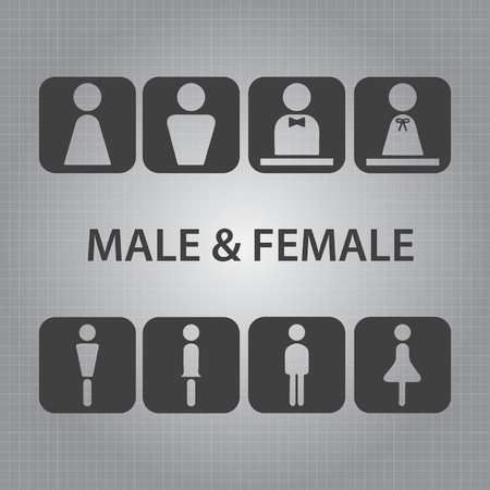Male and Female Signs のイラスト素材