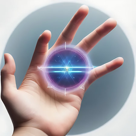 Female hands holding a glowing compass on a white background. 3d renderingの素材