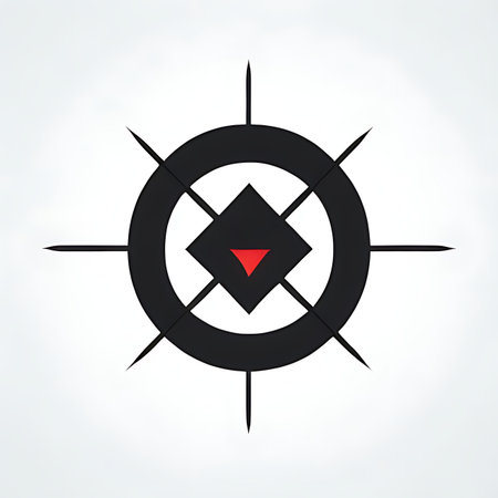 Compass and arrow on white background. Vector illustration. Eps 10の素材