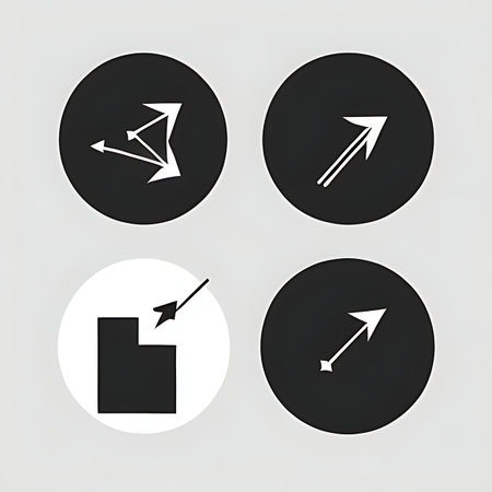 arrows icons set, vector illustration eps10 graphic design elementの素材