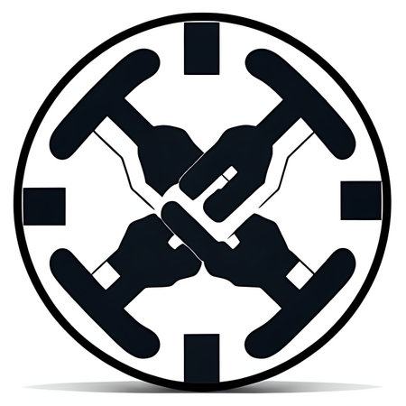 Hands holding the handle of the steering wheel. Vector illustration.の素材