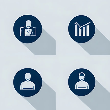 Set of icons for business, finance and communication. Vector illustration.の素材