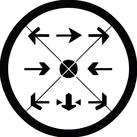 arrows in a circle on a white background, vector icon.の素材