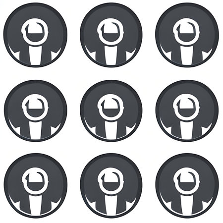 Smartwatch icons set, black and white design. Vector illustration.の素材