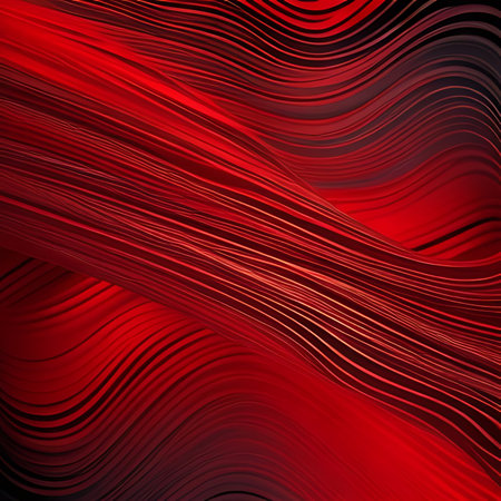 Red abstract background with wavy lines. Vector illustration. Eps 10の素材