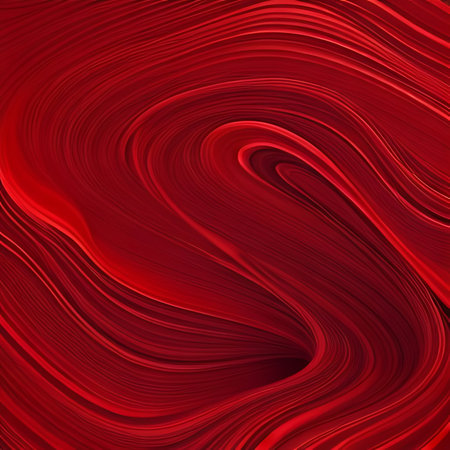 Red wavy background with smooth lines. Vector illustration for your designの素材