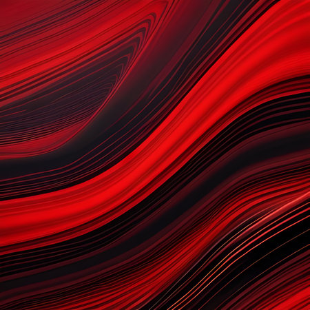 abstract background with smooth lines in red, black and black colorsの素材