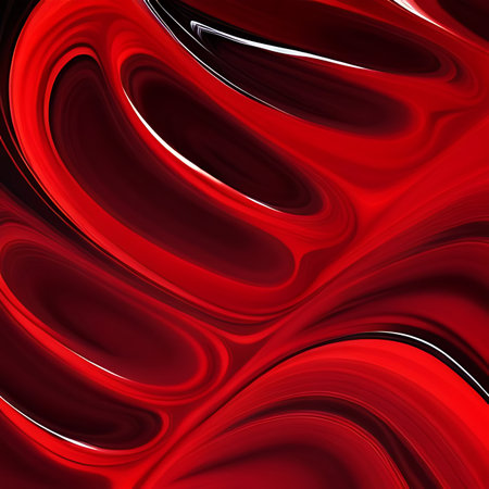 abstract background with smooth lines in red and black colors for designの素材
