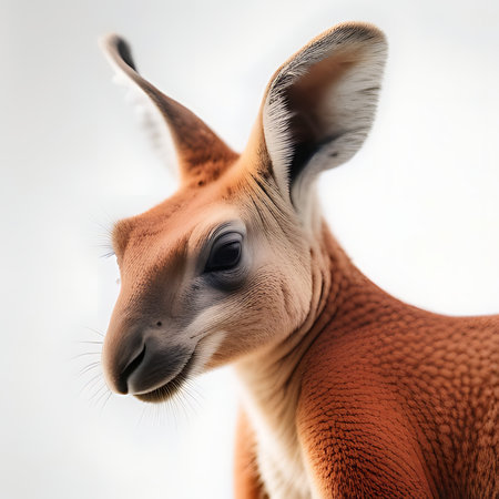 Kangaroo (Xanothera gigantea) portraitの素材