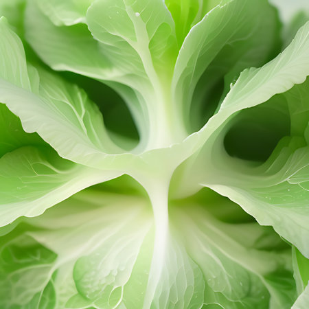 close up of fresh chinese cabbage on white background, shallow depth of fieldの素材