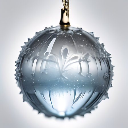 christmas bauble isolated on white background. 3d illustration.の素材
